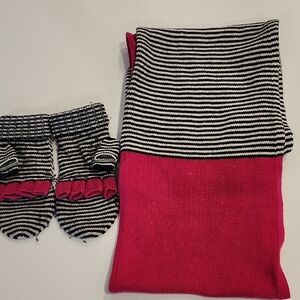 Kate♠️Spade Infinity Scarf & Mitten Set